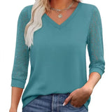 Moda Lusitana - Blusa com Renda na Manga