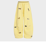 Embroidered Puppy Sweatpants