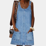 Moda Lusitana - Vestido descontraído com look de ganga