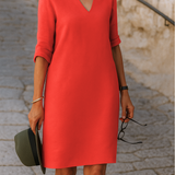 Ria™ | Vestido elegante com decote em V