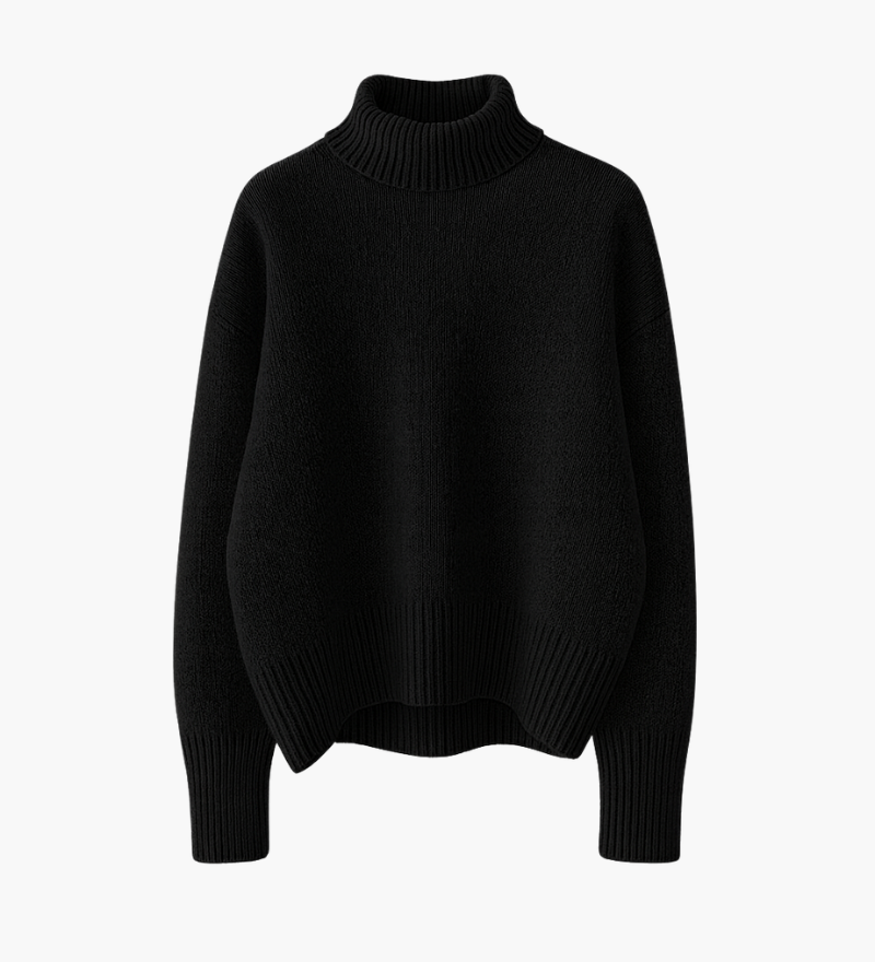 Soft High-Neck Sweater