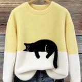 Luna | Camisola Feminino com Gráfico de Gato