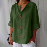 Noora Relaxed Linen Blouse