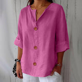 Noora Relaxed Linen Blouse
