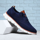 Sapatos Ultra-Confortáveis Respiráveis: Azul-Marinho