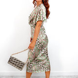 Cristi | Vestido longo com estampa