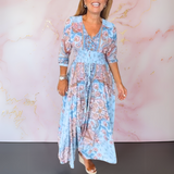 Marga™ | Vestido de verão elegante com decote em V