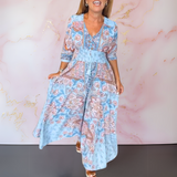 Marga™ | Vestido de verão elegante com decote em V