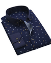 Marinho com estampado de âncora