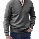 Camisola casual com fecho
