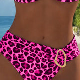 Moda Lusitana - Biquíni Animal Print com Detalhe de Metal