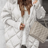 Annette - Conjunto de inverno com capuz e estampado de diamantes