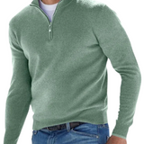 Camisola com fecho de correr elegante