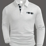 Camisola pólo com nervuras
