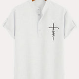 Moda Lusitana - Camisa Elegante com Colarinho Moderno