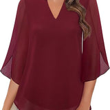 Annelyn | Blusa Luxuosa em Camadas