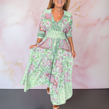 Marga™ | Vestido de verão elegante com decote em V