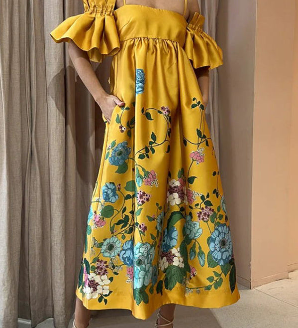 Arielle | Vestido elegante com mangas exclusivas e bolsos práticos