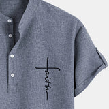 Moda Lusitana - Camisa Elegante com Colarinho Moderno