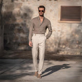 Pantalona de linho Gold Coast