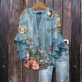 Pastello™  | Linda blusa floral para primavera e o verão