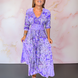 Marga™ | Vestido de verão elegante com decote em V