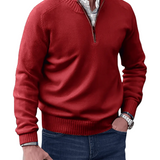 Camisola casual com fecho