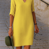 Ria™ | Vestido elegante com decote em V