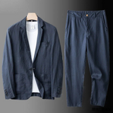 Conjunto de linho elegante