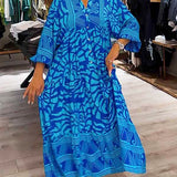 Mira | Vestido estampado com decote em V (quase esgotado)