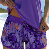 Moda Lusitana - Tankini Estiloso com Estampa Marítima