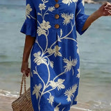 Moda Lusitana - Vestido Floral Casual