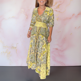 Marga™ | Vestido de verão elegante com decote em V