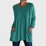 Moira - Blusa manga longa relaxada