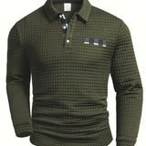 Camisola pólo com nervuras