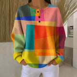 Moda Lusitana - Camisa Colorida com Estampa Geométrica