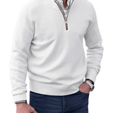 Camisola casual com fecho