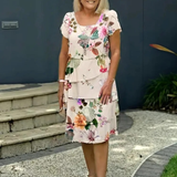 Émilie – Vestido longo floral elegante