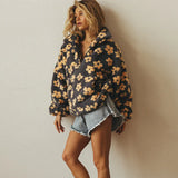Floral Fleece Comfort Top