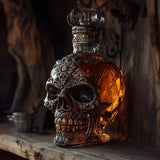 Caveira Garrafa de Whisky