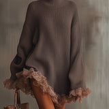 Robe de malha com volantes — Doce, quente & romântica