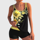 Moda Lusitana - Conjunto de Tankini Floral com Calções