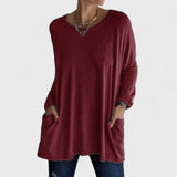 Moira - Blusa manga longa relaxada