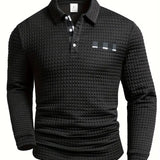 Camisola pólo com nervuras