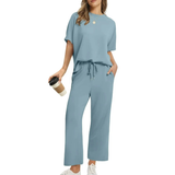 SoftSet – Conjunto casual de blusa e calça