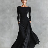 Norfy - Roupa elegante com pregas fluidas