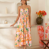 Moda Lusitana - Vestido Midi Rosana Rosa