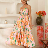 Moda Lusitana - Vestido Midi Rosana Rosa