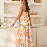 Moda Lusitana - Vestido Midi Rosana Rosa