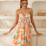 Moda Lusitana - Vestido Midi Rosana Rosa